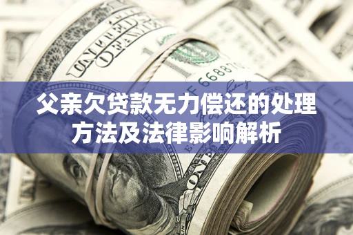 济南父亲欠贷款无力偿还的处理方法及法律影响解析