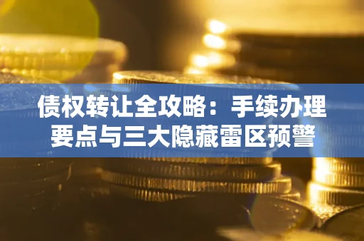 济南债权转让全攻略：手续办理要点与三大隐藏雷区预警