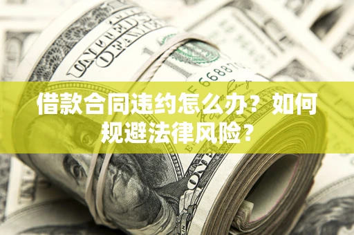 济南借款合同违约怎么办？如何规避法律风险？