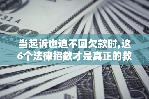 济南当起诉也追不回欠款时,这6个法律招数才是真正的救命稻草